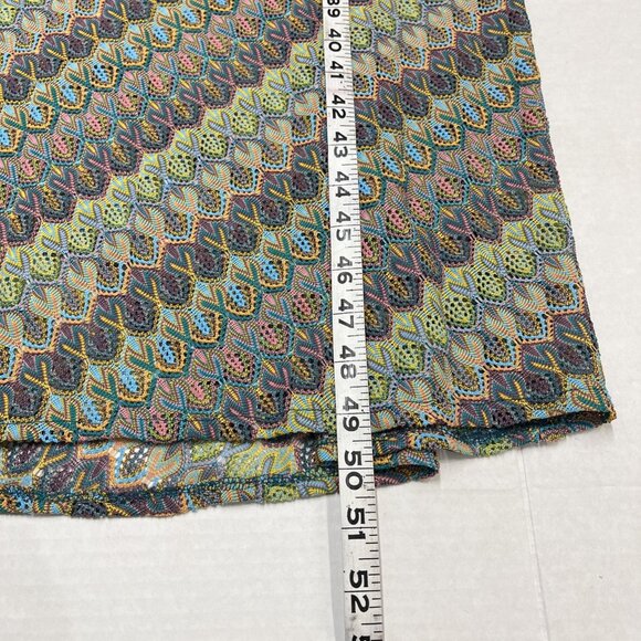 Donna Morgan Dress Womens 2 Crochet Open Knit Lined‎ Midi Boho Hippie Coastal - Picture 9 of 14